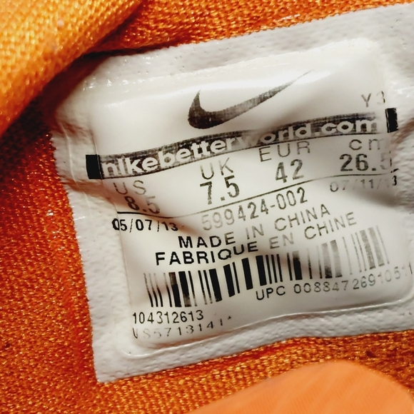 Nike Zoom KD 6 VI Texas Black Orange Lace Up Galaxy Basketball Sneakers i68 - Picture 10 of 11